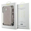 Guess GUHCP16SHC4SEP Apple iPhone 16 6.1" dėklas telefonui rožinės spalvos Crossbody Cord 4G Print