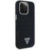 Guess Denim Triangle Logo MagSafe dėklas skirtas Apple iPhone 16 Pro juodos spalvos
