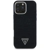 Guess Denim Triangle Logo MagSafe dėklas skirtas Apple iPhone 16 Pro juodos spalvos