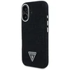 Guess Denim Triangle Logo MagSafe dėklas iPhone 16 - juodas