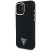 Guess Denim Triangle Logo MagSafe dėklas skirtas Apple iPhone 16 Pro juodos spalvos