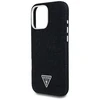 Guess Denim Triangle Logo MagSafe dėklas skirtas Apple iPhone 16 Pro juodos spalvos