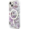 Apple iPhone 14 Guess dėklas Flower MagSafe (GUHMP14SHCFWST) skaidrus