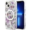 Apple iPhone 14 Guess dėklas Flower MagSafe (GUHMP14SHCFWST) skaidrus