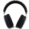 Guess GCube Metallic Script Logo Bluetooth belaidės ausinės su lankeliu ant galvos juodos spalvos