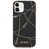 Apple iPhone 12 Mini Guess dėklas Gold Chain Collection (GUHCP12SPCUCHBK) juodos spalvos
