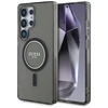 Guess Glitter Circle Classic Logo MagSafe Samsung Galaxy S25 Ultra dėklas telefonui juodos spalvos