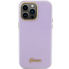 Apple iPhone 15 Pro Max Guess dėklas Glitter Glossy Script (GUHCP15XPGMCSL) violetinės spalvos