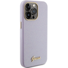 Apple iPhone 15 Pro Max Guess dėklas Glitter Glossy Script (GUHCP15XPGMCSL) violetinės spalvos