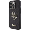 Dėklas GUESS GUHCP15LHG4SGK IPHONE 15 PRO 6.1 "Juodas/Juodas HARDCASE GLITTER SCRIPT BIG 4G