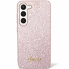 Samsung Galaxy S24 Guess dėklas Glitter Script (GUHCS24SHGGSHP) rožinės spalvos