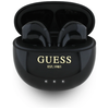 Ausinės TWS Guess Glossy Effect Egg Shape Printed Classic Logo juodos spalvos