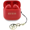 Guess Classic Logo Charm TWS belaidės ausinės raudonos spalvos