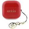 Guess Classic Logo Charm TWS belaidės ausinės raudonos spalvos