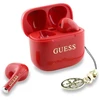 Guess Classic Logo Charm TWS belaidės ausinės raudonos spalvos