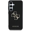 Guess Grained Big 4G Logo Small Classic Logo Samsung Galaxy S25 Plus dėklas telefonui juodos spalvos