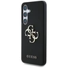 Guess Grained Big 4G Logo Small Classic Logo Samsung Galaxy S25 Plus dėklas telefonui juodos spalvos