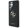 Guess Grained Big 4G Logo Small Classic Logo Samsung Galaxy S25 Ultra dėklas telefonui juodos spalvos