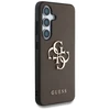 GUESS dėklas skirtas Samsung Galaxy S25 GUHCS25SPGT4MBW (PU Grained Big 4G and Classic Logo) rudos spalvos
