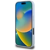 Guess Grained Big 4G Logo Small Classic Logo Apple iPhone 16 Pro dėklas telefonui mėlynos spalvos