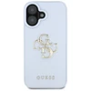 Dėklas Guess Grained Big 4G Logo Small Classic Logo Apple iPhone 16 mėlynas