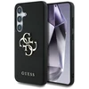 Guess Grained Big 4G Logo Small Classic Logo Samsung Galaxy S25 Plus dėklas telefonui juodos spalvos