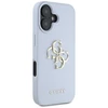 Dėklas Guess Grained Big 4G Logo Small Classic Logo Apple iPhone 16 mėlynas