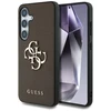 GUESS dėklas skirtas Samsung Galaxy S25 Plus GUHCS25MPGT4MBW (PU Grained Big 4G and Classic Logo) rudos spalvos