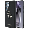 Guess Grained Big 4G Logo Small Classic Logo Samsung Galaxy S25 Ultra dėklas telefonui juodos spalvos