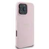 Apple iPhone 16 Pro Guess Grained Ring MagSafe (GUHMP16LPGHSMMP) dėklas telefonui rožinės spalvos