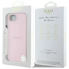 Guess PU Grained Classic Logo MagSafe Apple iPhone 16e dėklas telefonui rožinės spalvos