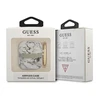 Apple AirPods ausinių dėklas Guess AirPods Marble Strap Collection (GUA2HCHMAG) pilka