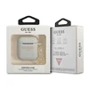 Apple AirPods Guess silikoninis Charm 4G Collection (GUA2LSC4EG) ausinių dėklas pilkos spalvos