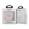 Apple AirPods Guess silikoninis Charm 4G Collection (GUA2LSC4EU) ausinių dėklas violetinės spalvos