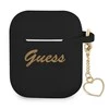 Dėklas Guess GUA2LSCHSK AirPods 1/2 coverczarny/juodas Silicone Charm Heart Collection