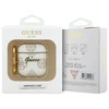 Apple AirPods 1 / 2 Guess dėklas su kabliuku (GUA2PG4GPH) baltas