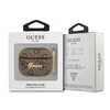 Dėklas Guess GUA34GSMW AirPods 3 dangtelis ruda / ruda 4G Script Metal Collection