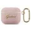 Apple AirPods 3 Guess Saffiano Script Metal Collection (GUA3SASMP) ausinių dėklas rožinės spalvos