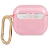 Guess GUA3UCG4GP AirPods 3 dėklas rožinės spalvos Glitter Collection