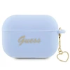Apple AirPods Pro 2 Guess silikoninis Charm Heart Collection (GUAP2LSCHSB) ausinių dėklas mėlynos spalvos