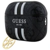 Guess GUAP2P4RPSK AirPods Pro 2 (2022/2023) dėklas juodos spalvos 4G Printed Stripes Charm