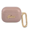 Dėklas GUESS GUAPSASMP AIRPODS PRO COVER Rožinis/Rožinis SAFFIANO SCRIPT METAL COLLECTION