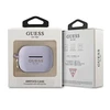 Apple AirPods Pro Guess silikoninis Glitter (GUAPSGGEU) ausinių dėklas violetinės spalvos