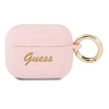 Apple AirPods Pro Guess silikoninis Vintage Script (GUAPSSSI) ausinių dėklas rožinės spalvos