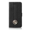 Guess Universalus dėklas GUBKLHEBK 4,6 - 5,2 juodas 4G Heritage max 14,5x7,5cm