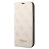 Apple iPhone 14 Pro Guess Book 4G Vintage Gold Logo (GUBKP14LHG4SHP) telefono dėklas rožinės spalvos