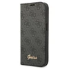 Dėklas Guess GUBKP14XHG4SHK iPhone 14 Pro Max 6,7" juoda/juodas book 4G Vintage Gold Logo