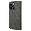 Dėklas Guess GUBKP14XHG4SHK iPhone 14 Pro Max 6,7" juoda/juodas book 4G Vintage Gold Logo