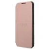 Samsung Galaxy S22 Plus Guess dėklas Book Saffiano Stripes (GUBKS22MPSASBPI) rožinės spalvos
