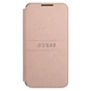 Samsung Galaxy S22 Plus Guess dėklas Book Saffiano Stripes (GUBKS22MPSASBPI) rožinės spalvos